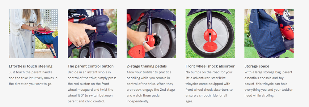 Smart trike locking front wheel cheap