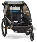 Burley D'Lite X Bike Bicycle Trailer & Double Stroller - Aqua