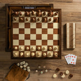 Winning Solutions Chess 7-in-1 Heirloom Edition Wooden Board Game