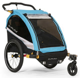 Burley D'Lite X Bike Bicycle Trailer & Double Stroller - Aqua