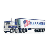 First Gear 1/64 scale Fallen Flag Kenworth K100 COE and 40' Vintage Trailer with Reefer