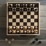 Chess & Checkers Maple Luxe Edition Board Game