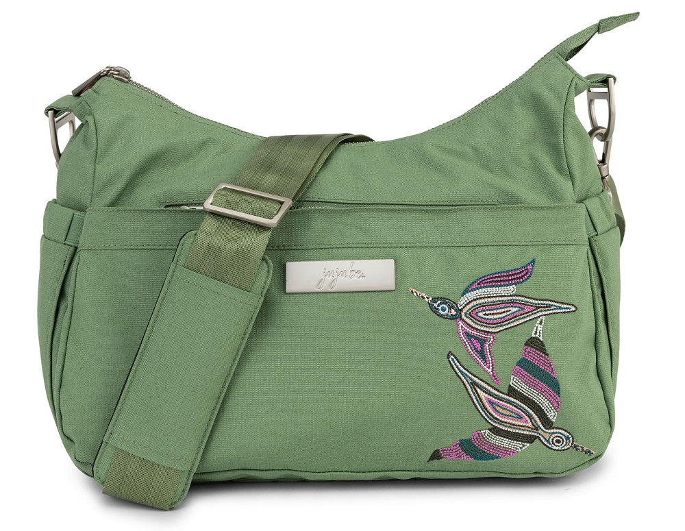 Hobo Be  Diaper Bag Embroidered Jade