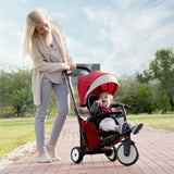 STR5 Kids Compact Folding Stroller Trike Red