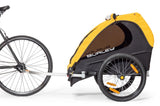 Bike Bicycle Trailer Double Stroller Yellow