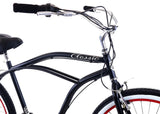 Classic Men 7spd Bicycle Bike- Black Red