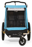 Burley D'Lite X Bike Bicycle Trailer & Double Stroller - Aqua