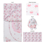 Trend Lab Sammy and Lou Blooming Ballet 4 Piece Crib Bedding Set