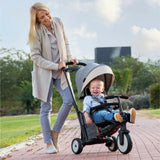 STR5 Kids Compact Folding Stroller Trike Grey