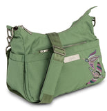 Hobo Be  Diaper Bag Embroidered Jade