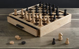 Chess & Checkers Maple Luxe Edition Board Game