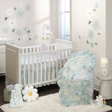 100% Cotton Floral Baby Fitted Crib Sheet