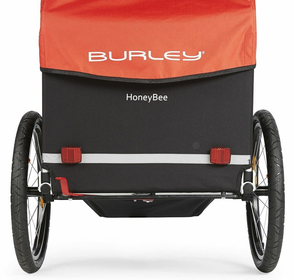 Burley Honey Bee Bike Bicycle Trailer Double Baby Stroller - Red
