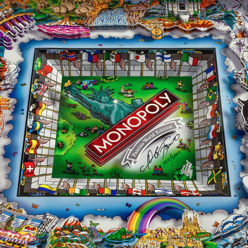 Winning Solutions Monopoly World Edition - Charles Fazzino Board Game