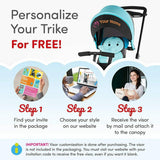 STR5 Zoo Kids 7 in 1 Compact Folding Stroller Trike Elephant