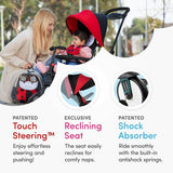 STR5 Zoo Kids 7 in 1 Compact Folding Stroller Trike Ladybug
