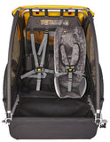  Bike Bicycle Trailer Double Stroller Yellow
