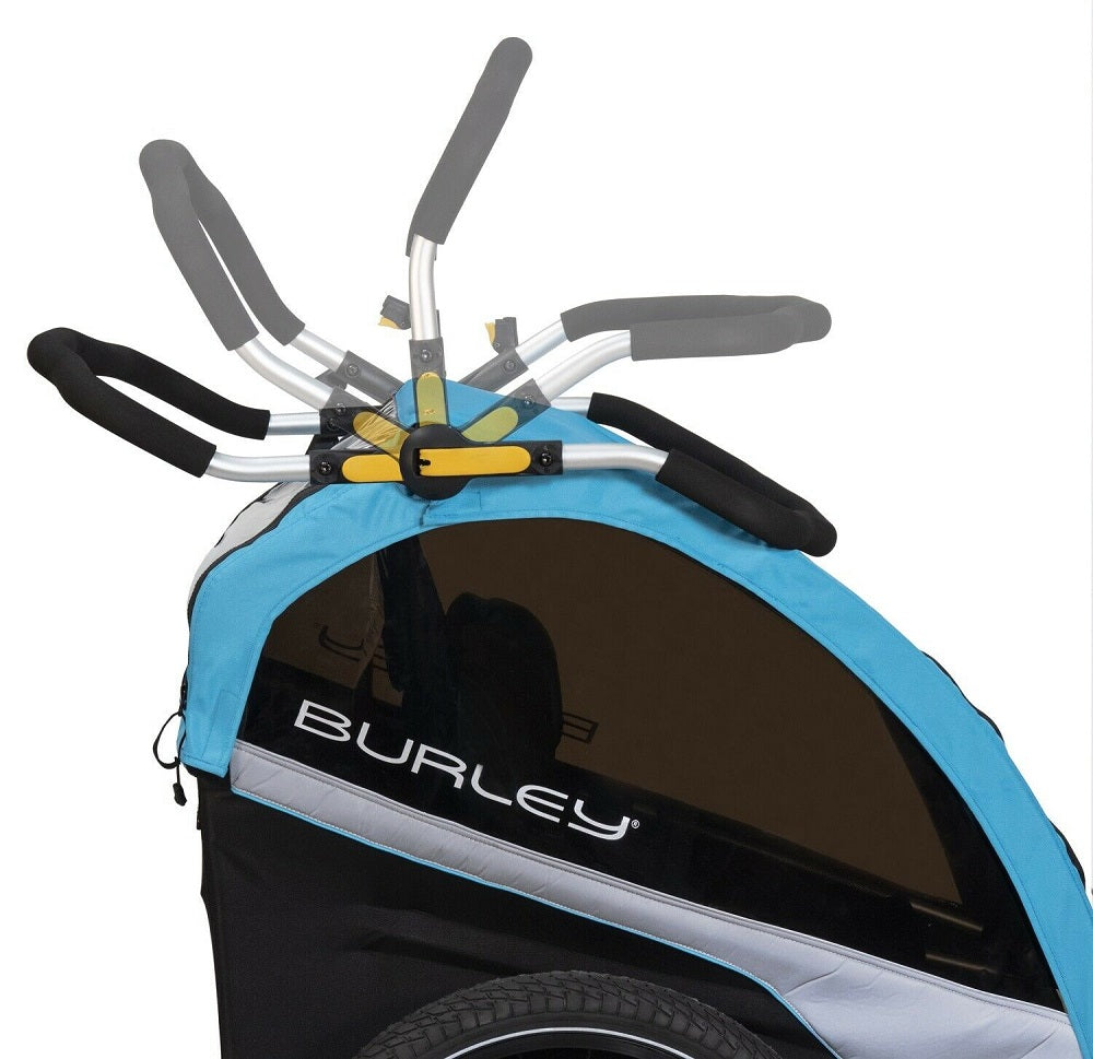 Burley D'Lite X Bike Bicycle Trailer & Double Stroller - Aqua