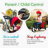 STR5 Zoo Kids 7 in 1 Compact Folding Stroller Trike Ladybug