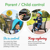 STR5 Zoo Kids 7 in 1 Compact Folding Stroller Trike Elephant