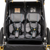 Burley D'Lite X Bike Bicycle Trailer & Double Stroller - Aqua
