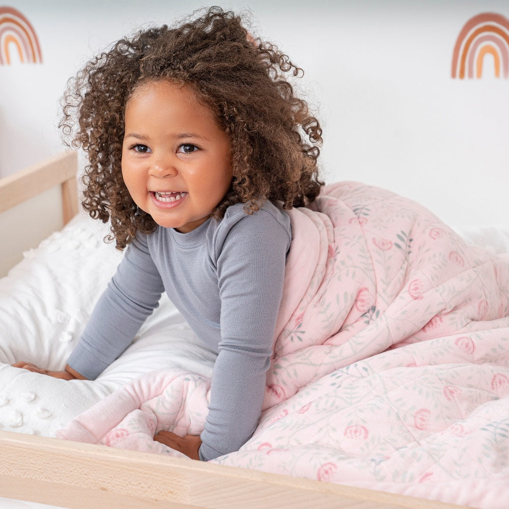 Aden Anais Sherpa Toddler Bed Weighted Blanket 2.65 lbs mtrendi