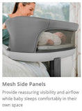 Chicco Close to You SE Bedside Bassinet - Charcoal