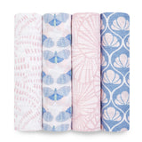 Aden & Anais Cotton Muslin Swaddles - Pack of 4