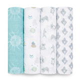 Aden & Anais Cotton Muslin Swaddles - Pack of 4