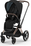 Cybex Priam4 Stroller with Deep Black Seat Pack