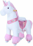 PonyCycle Unicorn UX Series Kids Manual Ride on Horse Small 3-5 Year - Pink
