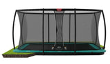 Berg Ultim Champion FlatGround 16ft Trampoline with Deluxe XL Safety Net - Green
